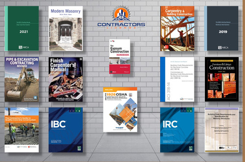 Complete Book Set for the Arizona B-2 General Small Commercial Contractor Exam.