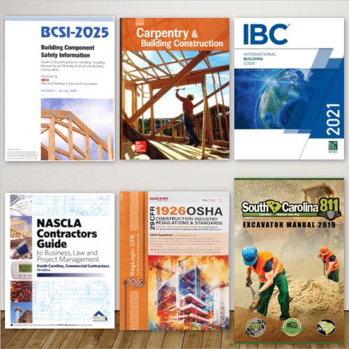 South Carolina Wood Frame Structure Contractor Exam Complete Book Set South Carolina Wood Frame Structure Contractor Exam Complete Book Set