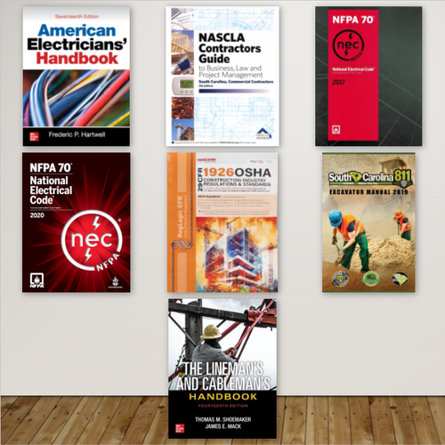 South Carolina Public Electrical Utilities Contractor Exam Complete Book Set