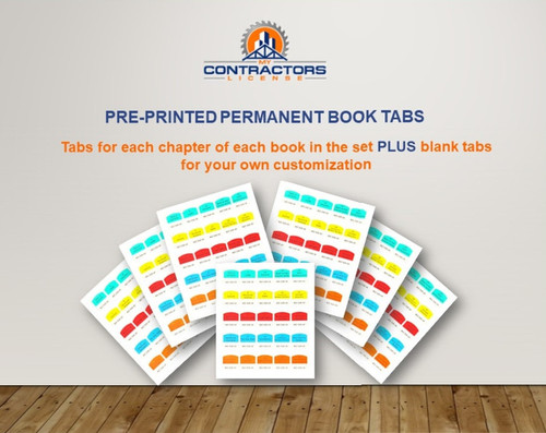 MS Remodel  Pre-Printed Book Tabs