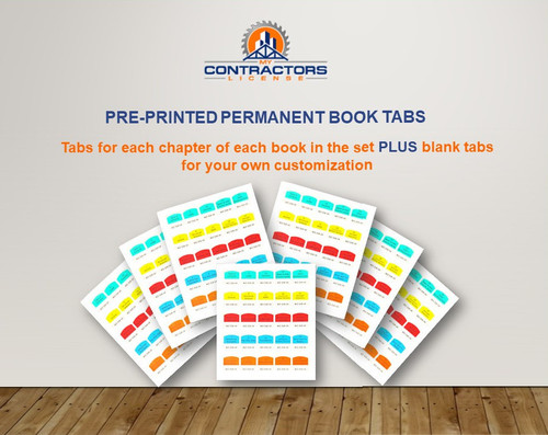 Printed Book Tabs for West Virginia Excavation Contractor