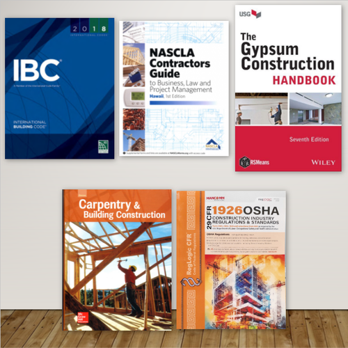 Hawaii C-6 Carpentry Framing Exam Book Set Hawaii C-6 Carpentry Framing Exam Book Set