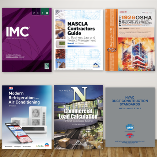 Hawaii C-52 Ventilating and Air Conditioning Exam Book Set
