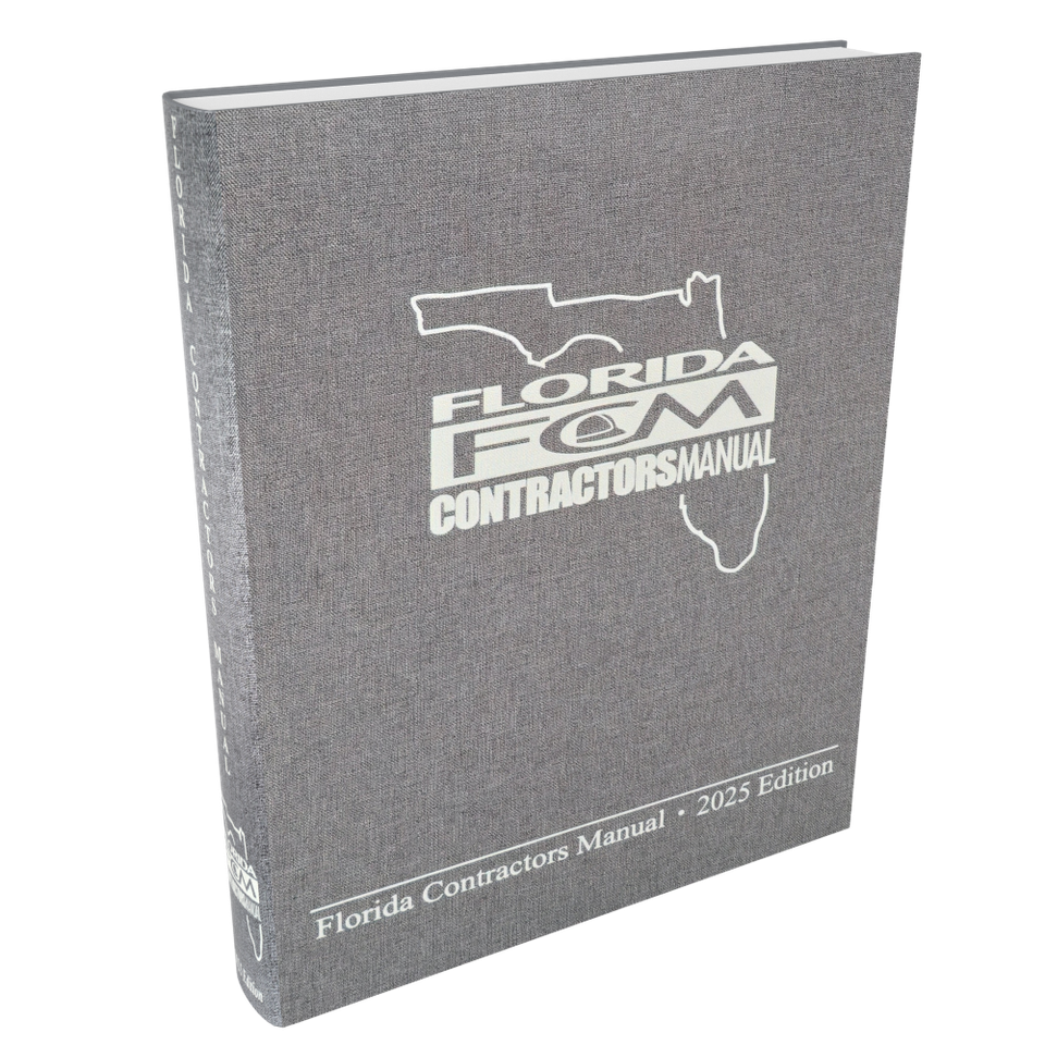 Florida Contractors Manual 2025