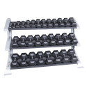 Body-Solid Dumbbell Rack w/ Optional Rubber Weights