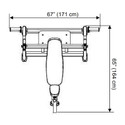 Steelflex (#NOIB) Incline Bench Press Dimensions