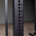 Body-Solid Half Weight Lifting Rack Laser Cut Adjustment Hole Numbering
