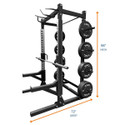 TAG Fitness Half Rack Dimensions (#SS1)