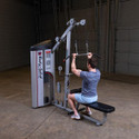 Body-Solid Lat Pull Weight Machine/Seated Row Combo