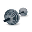 USA Sports Olympic Weight Set w/ Black Bar