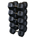 Body-Solid Rubber Hex Dumbbell Set