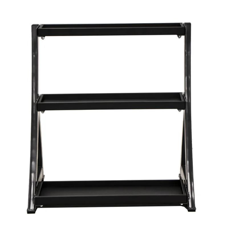 TKO (5-50 lb) Vinyl Kettlebells w/ 3-Tier Rack | Gtech Fitness