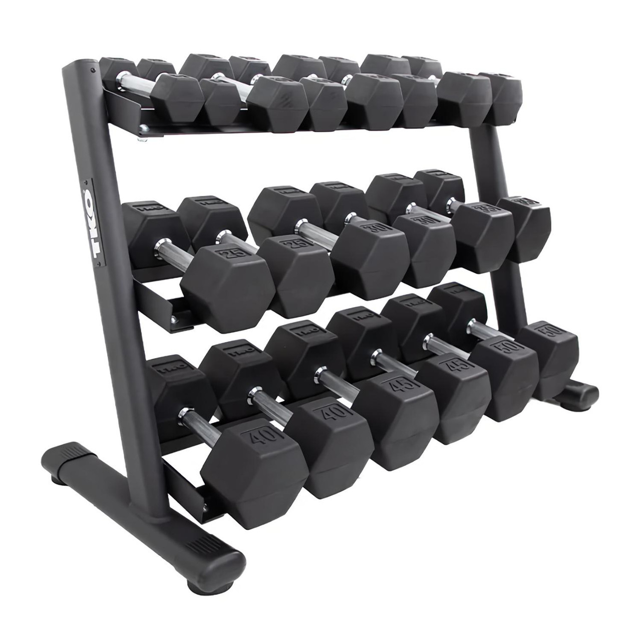 TKO (#6230-B) 3-Tier Dumbbell Rack Gtech Fitness