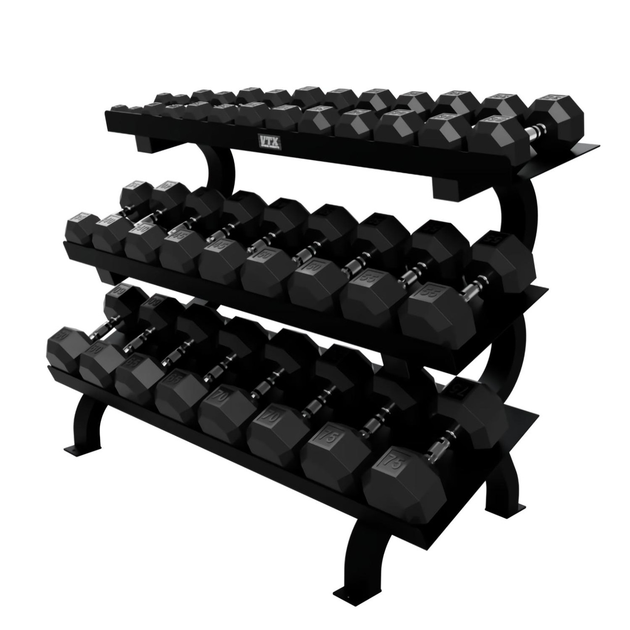 Troy VTX (GTDR-3) 3-Tier Shelf Dumbbell Rack | Free Shipping