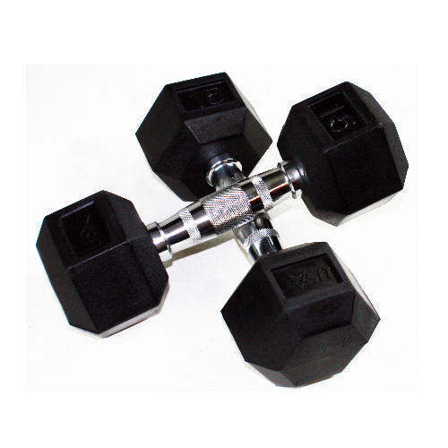 Troy Rubber Hex Dumbbells