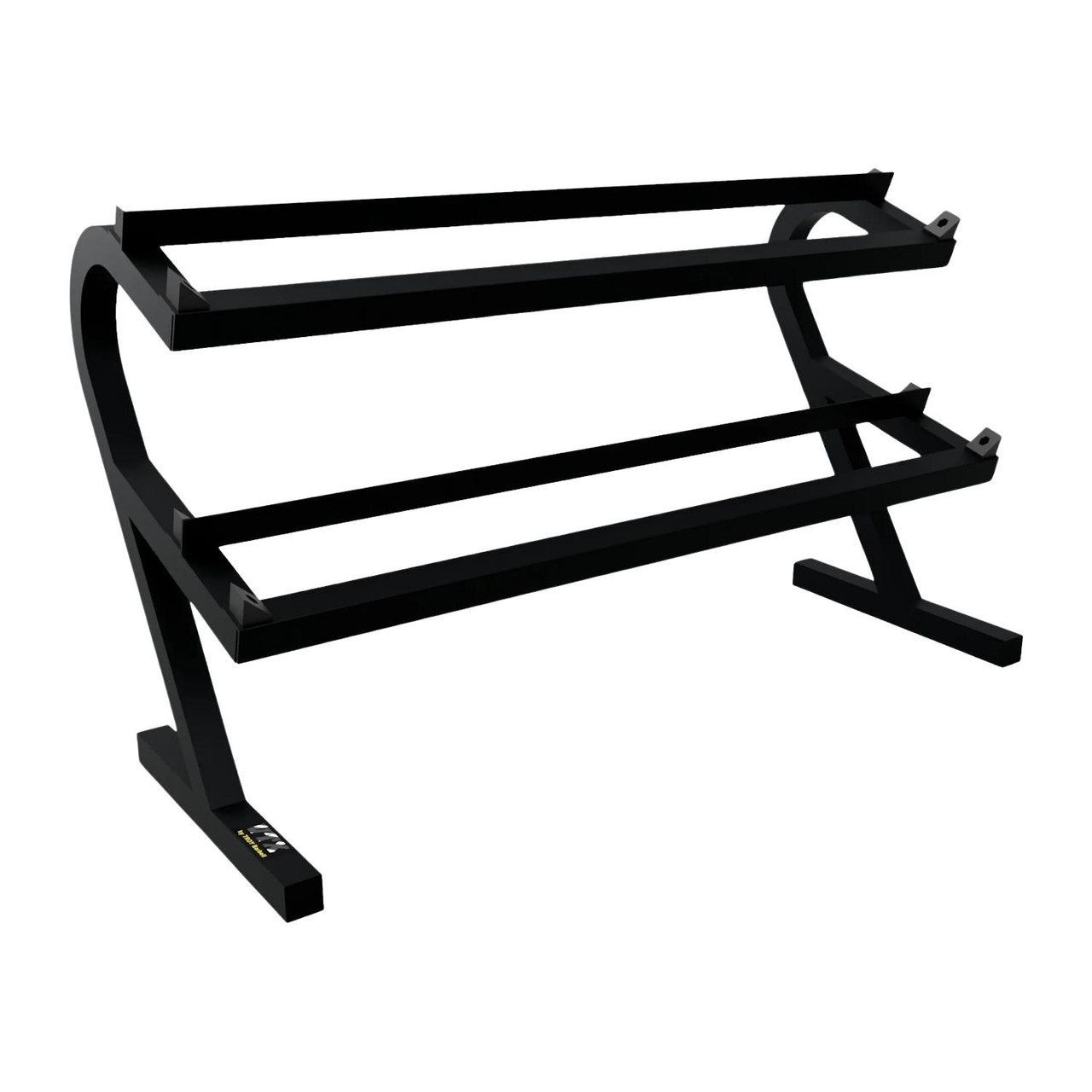 Troy VTX (5-50 lb) 8-Sided Rubber Dumbbell Set & Rack