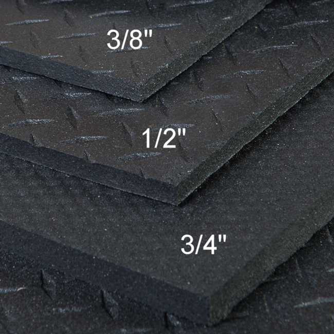 Super Large Exercise Rubber Mat 6'x6′ Black – RevTime