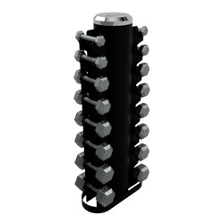 Troy VTX 3-25 lb Cast Iron Hex Dumbbells & Rack