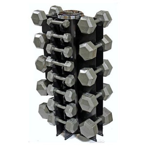 Troy VTX (3-50 lb) Hex Dumbbells & Rack