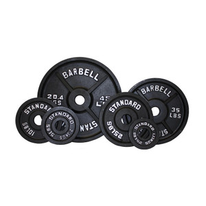 Troy USA Sports Black Cast Iron Weight Plates