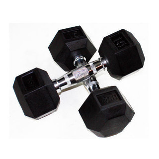 Troy Rubber Hex Dumbbells