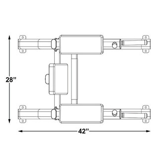 Inflight Fitness Vertical Knee Raise Dimensions