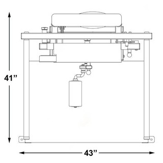 Inflight Fitness 4-Way Hip Machine Dimensions