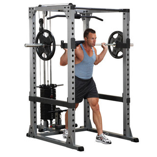 Body-Solid Pro Power Rack w/ Lat Pull Option