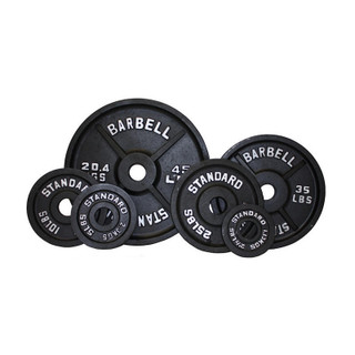 Troy USA Sports Black Cast Iron Olympic Plates