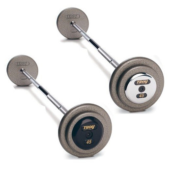 Troy Gray Cast Iron Fixed Barbells