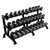 Troy (5-75 lb) Urethane Dumbbells w/ Rack