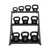 TKO (5-50 lb) Vinyl Kettlebell Set w/ 3-Tier Rack TKO (5-50 lb) Vinyl Kettlebell Set w/ 3-Tier Rack