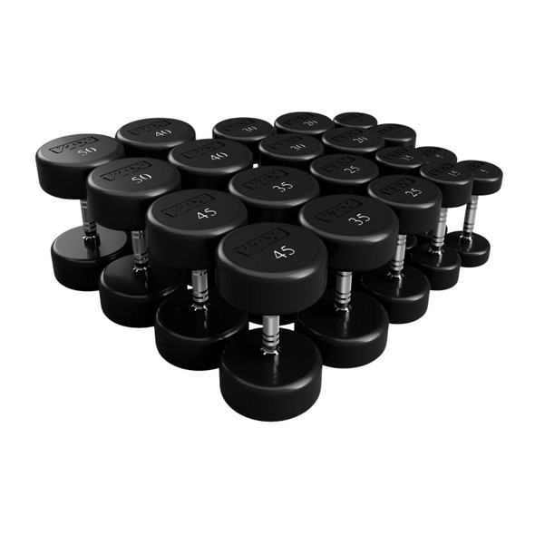 Troy VTX (XD-U) Round Urethane Dumbbells - 5-50 lb Set