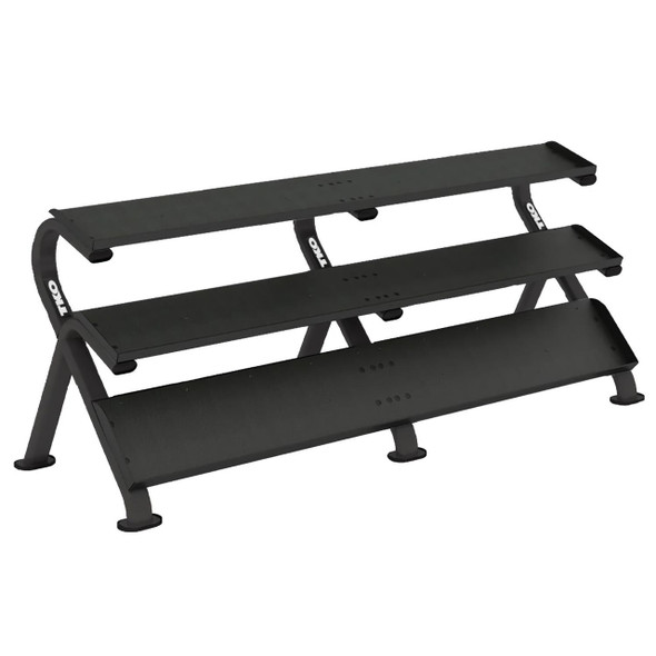TKO (891HDR-BK) Mega 3-Tier Tray Dumbbell Rack