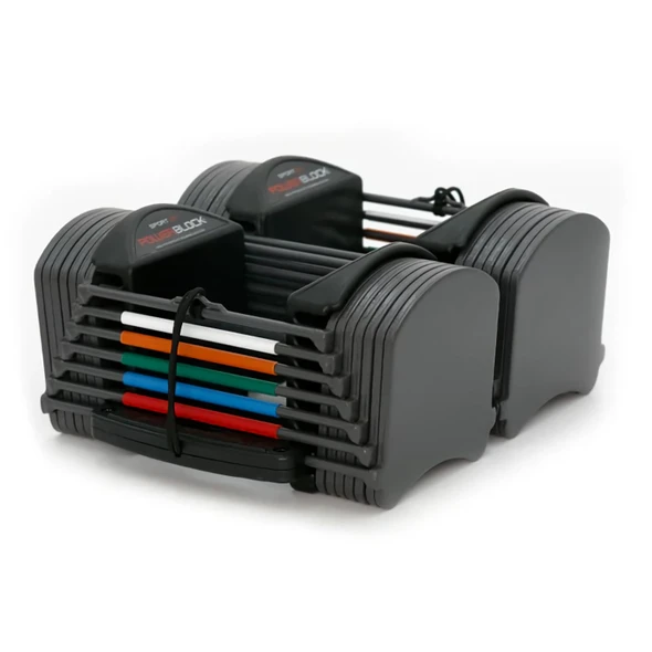 PowerBlock Adjustable Dumbbells 2個セット Powerblock Pro 50 Adjustable Dumbbells | Urethane-Coated