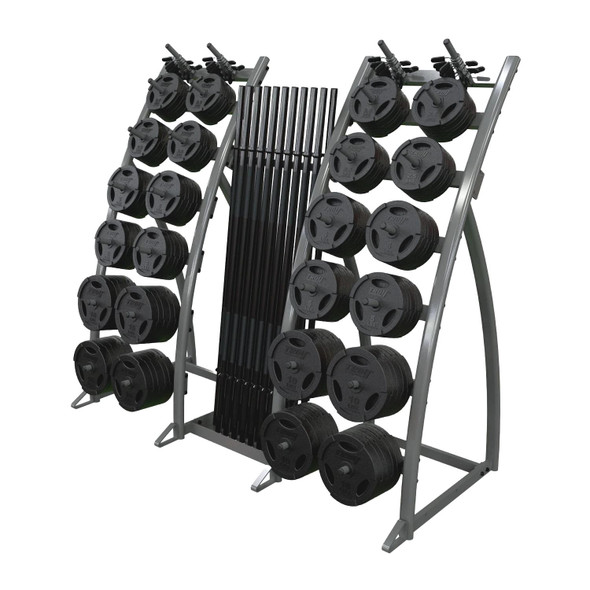 Troy 20-Pack Cardio Pump Barbell Set with Rack