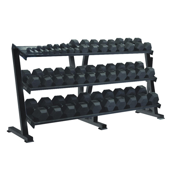 York Barbell (69129) 3-Tier Dumbbell Rack