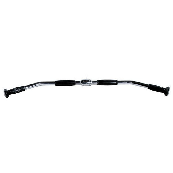 York Barbell 36159 Medium-Width Lat Pulldown Cable Bar with Rubber Grips