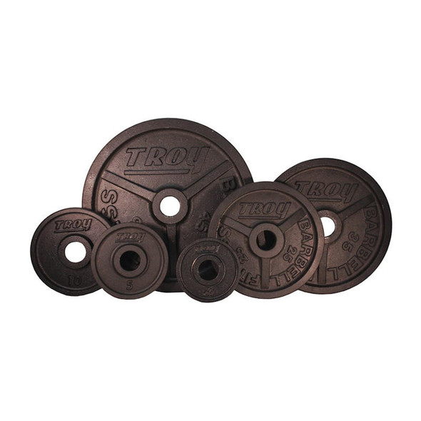 Troy (#PO) Black Machined Olympic Plates
