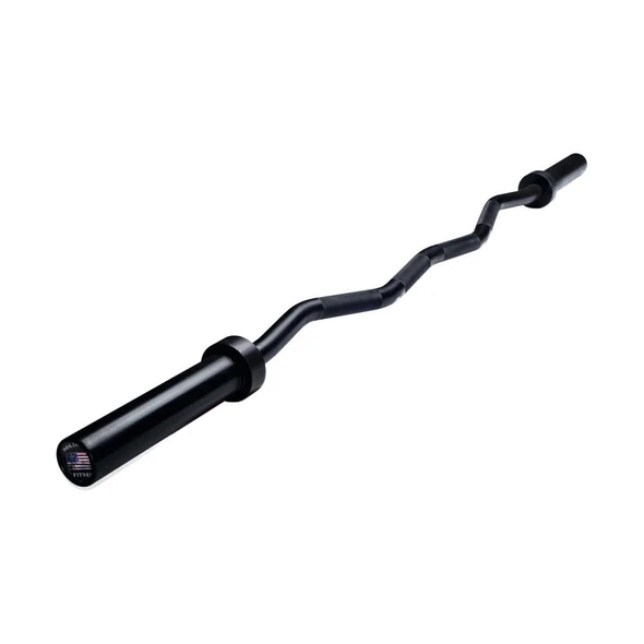 Solid Bar Fitness OCB 58-Inch USA-Made Black Zinc Curl Bar