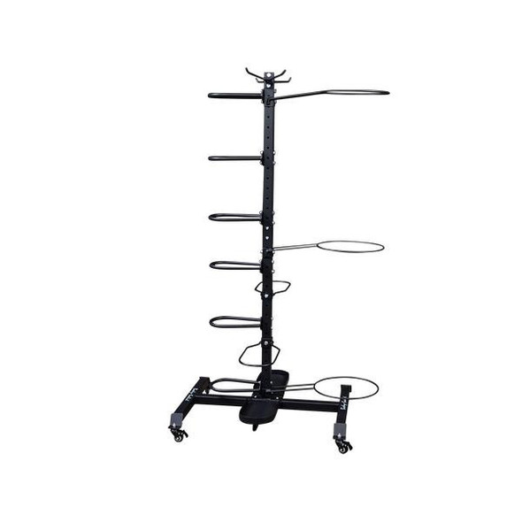 Body-Solid (GAR100) Fitness Accessory Rack w/ Wheels