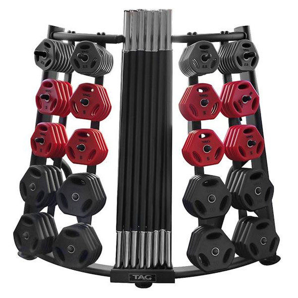 TAG Fitness 20-Station Cardio Pump Package with Storage Rack