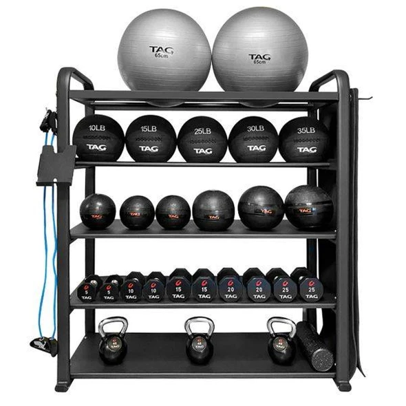 TAG Fitness Five-Level Commercial Multi-Equipment Storage Rack