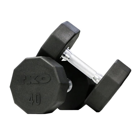 TKO (829TR) 10-Sided Rubber Dumbbells