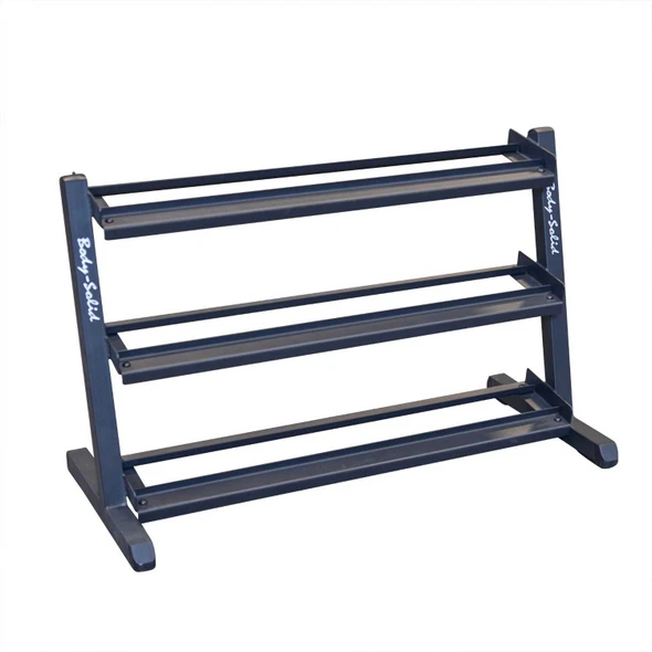 Body-Solid GDR48B Three-Tier Hex Dumbbell Storage Rack