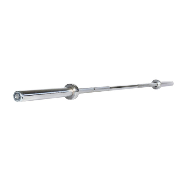 York Barbell (32113) 7' Chrome Olympic Bar for Home & Commercial Fitness Centers