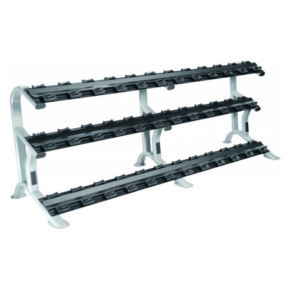 York Barbell 3-Tier Commercial Dumbbell Rack w/ Saddles