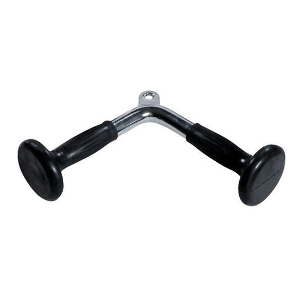 York Barbell Tricep Press Attachment w/ Rubber Grips for Cable Exercise Machines