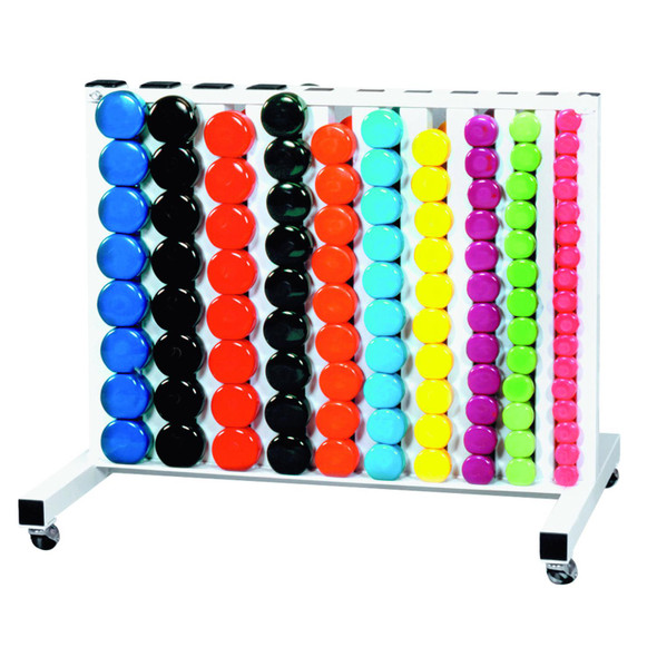 York Fitbells Vinyl Dumbbell Set w/ Rack