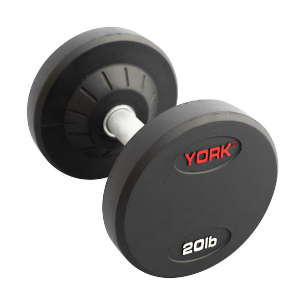 York Barbell Rubber Pro-Style Dumbbell